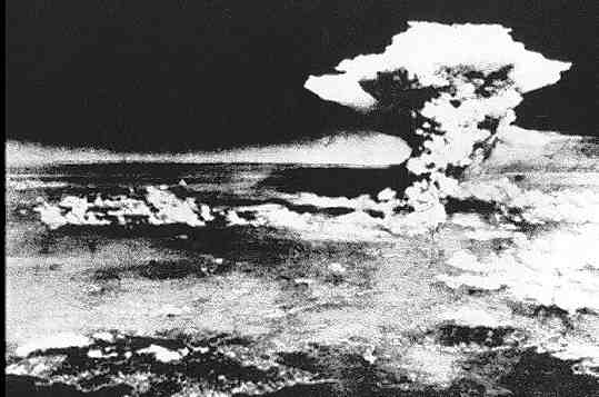 Mushroom cloud over Hiroshima