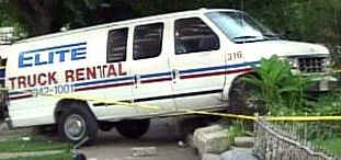 crashed van