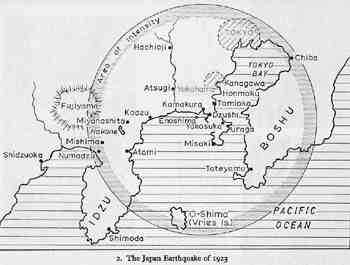 Fig. 3. Map of area of destruction.